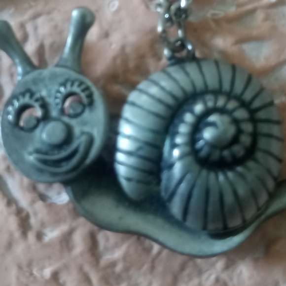 AJR CO. PEWTER SNAIL NECKLACE - Picture 6 of 6